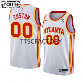 Camiseta Niños NBA Atlanta Hawks Personalizadas Nike 2022-23 Association Edition Blanco Swingman